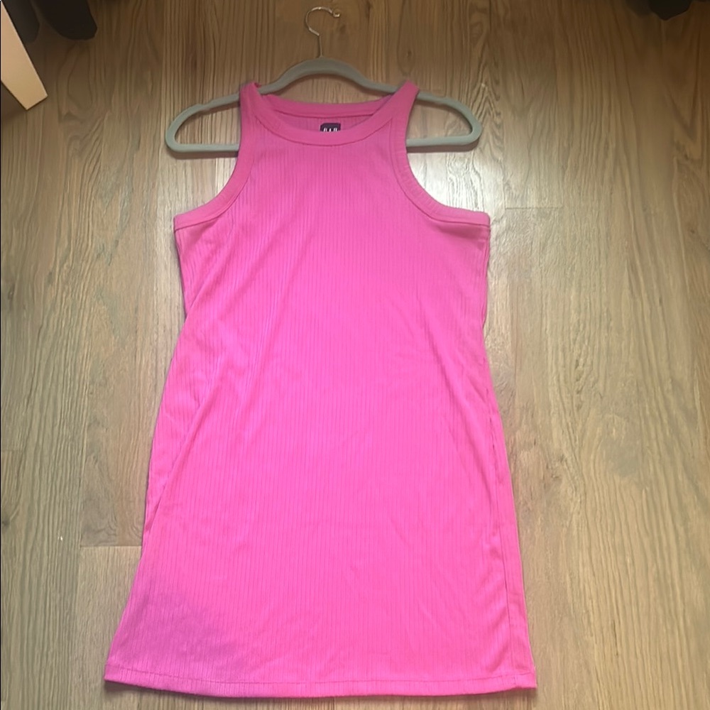 GAP Pink Pleated Sleeveless Dress